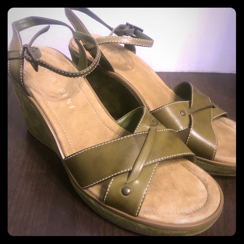 Gianni Bini Parker Wedge Heels Brown Womens 8.5M